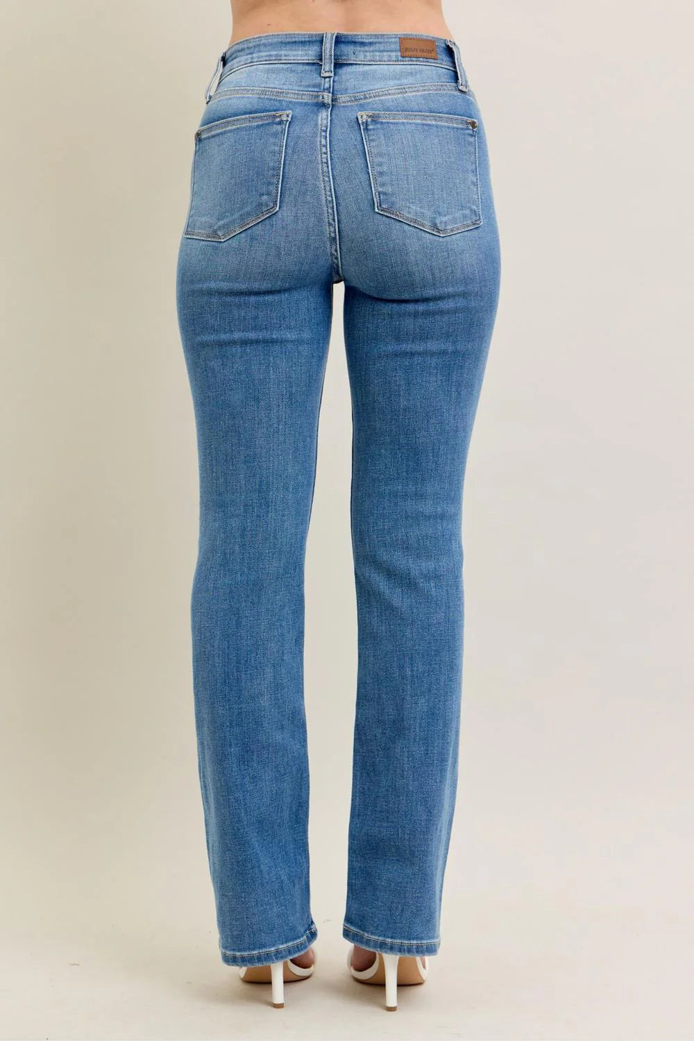 Judy Blue High Waist Classic Contrast Wash Bootcut Denim Jeans size 24