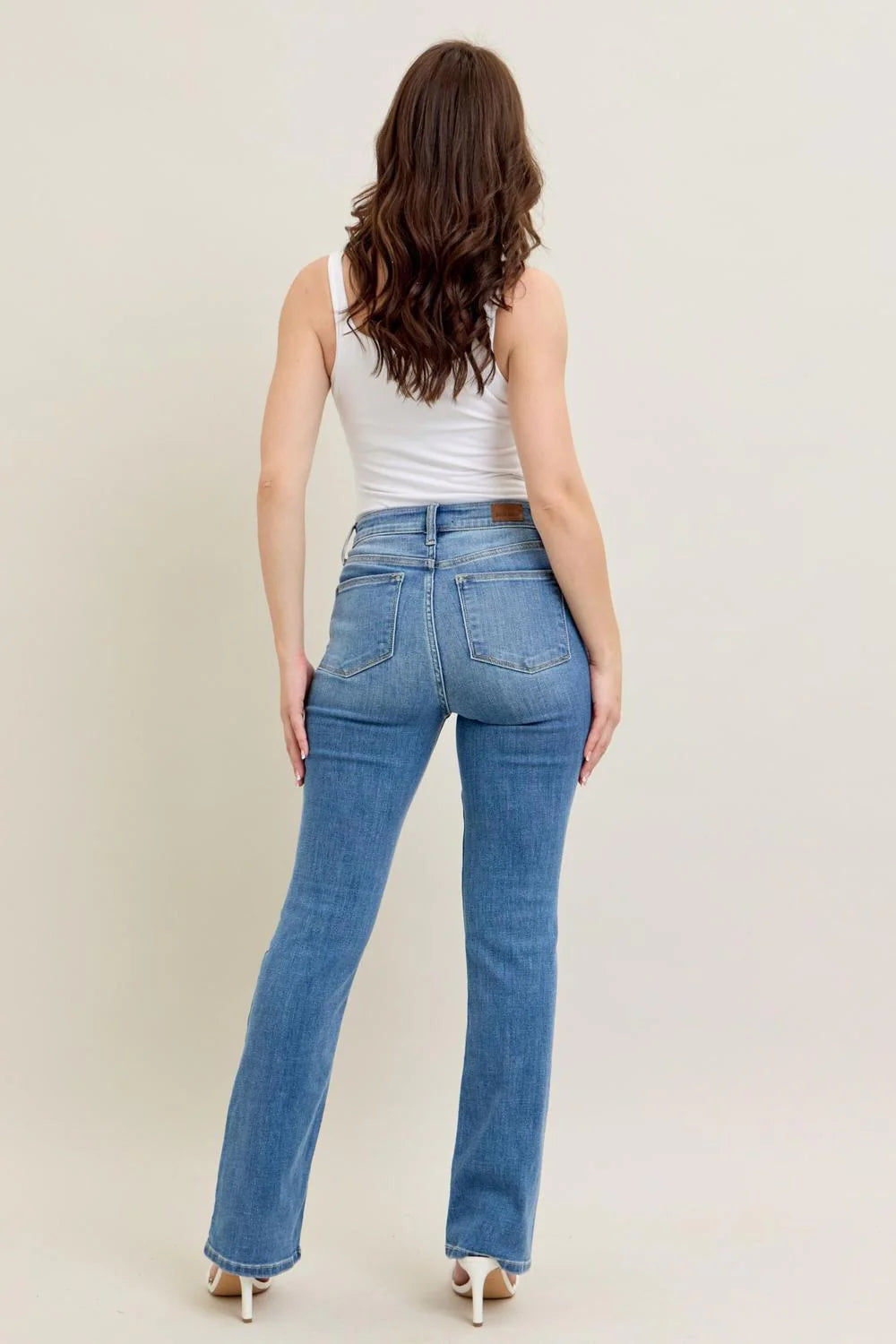 Judy Blue High Waist Classic Contrast Wash Bootcut Denim Jeans size 24