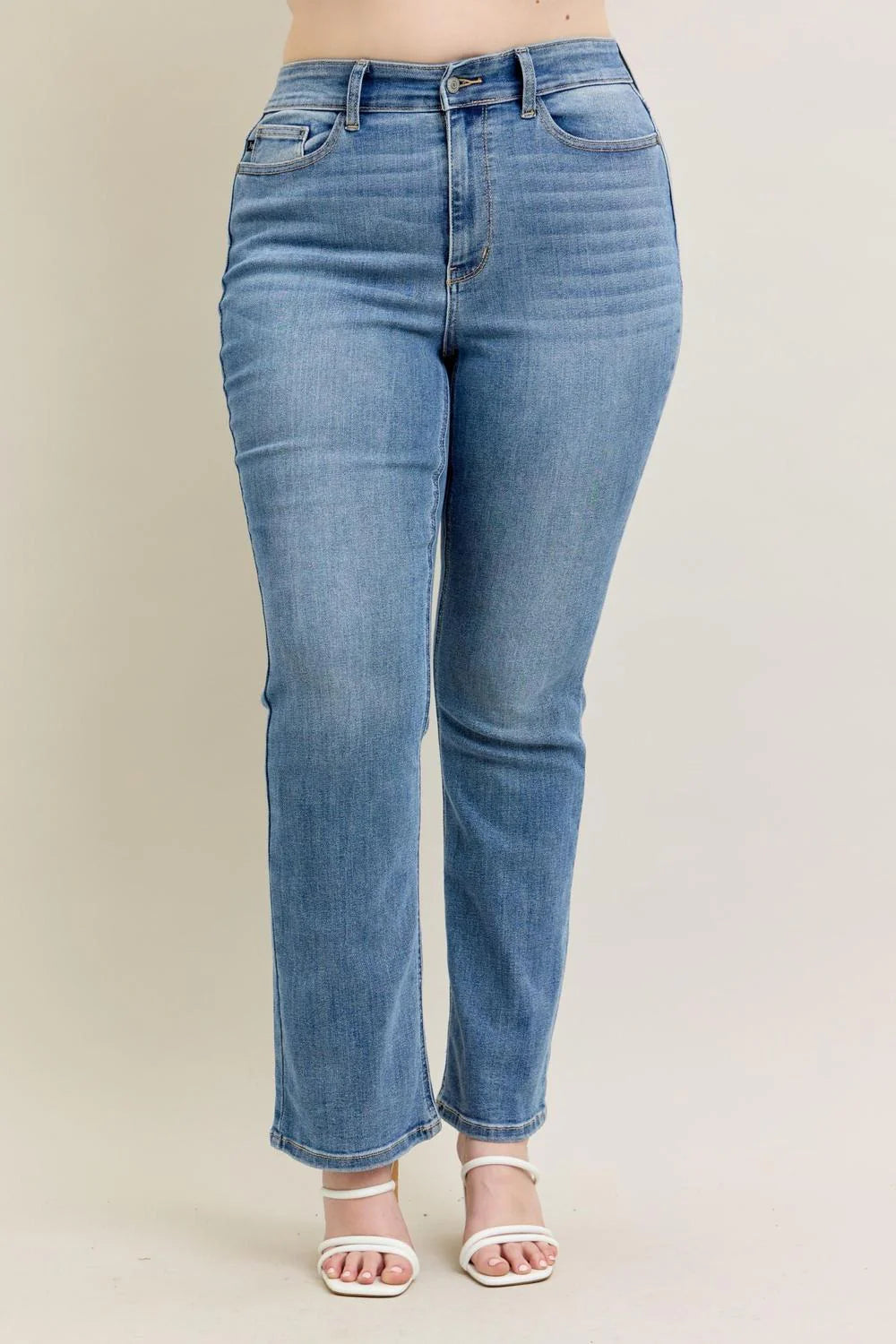 Judy Blue High Waist Classic Contrast Wash Bootcut Denim Jeans size 24