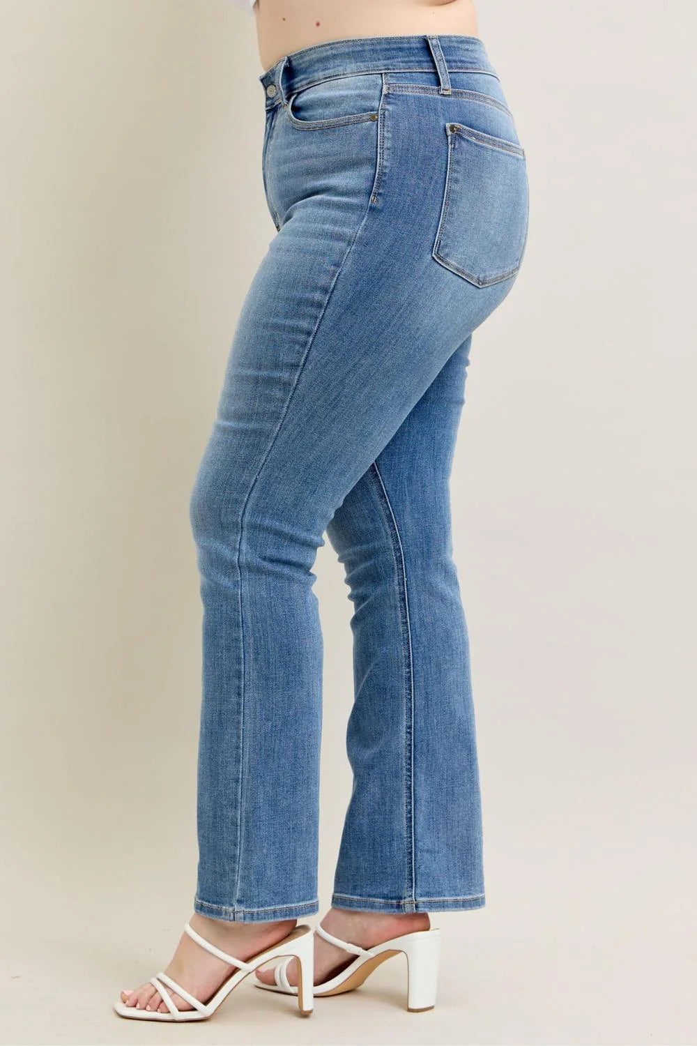 Judy Blue High Waist Classic Contrast Wash Bootcut Denim Jeans size 24