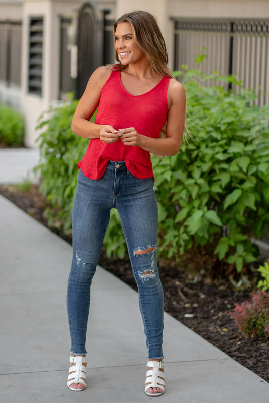 TAKE ME BACK HIGH RISE DISTRESSED SKINNY REGULAR