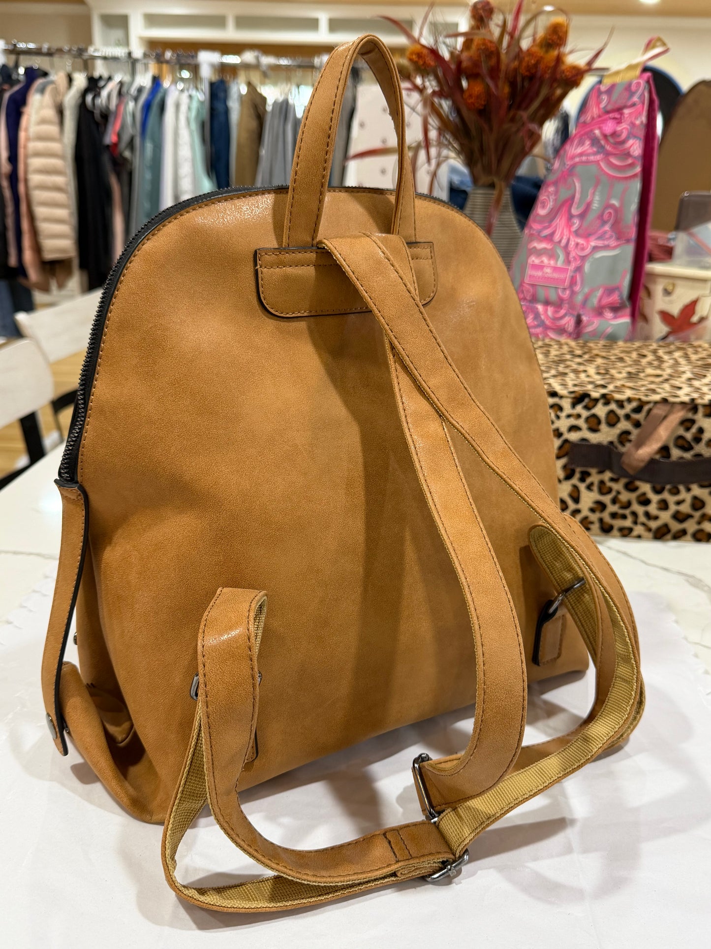 Boutique Leather Backpack purse