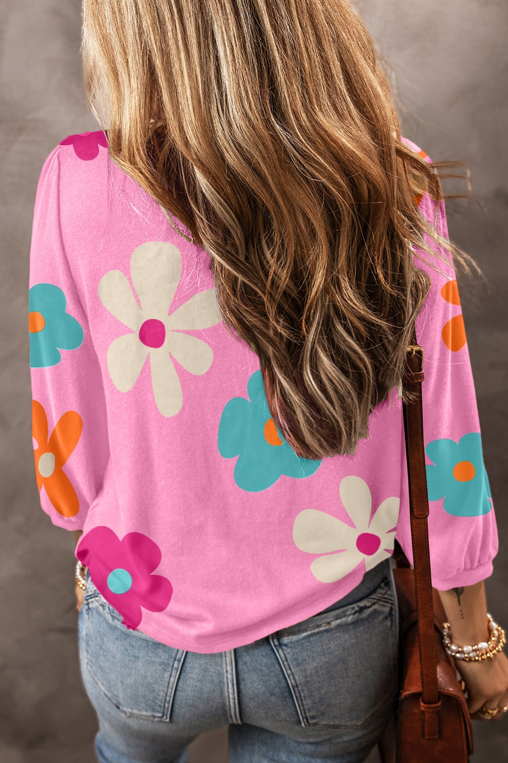 Printed Round Neck Top